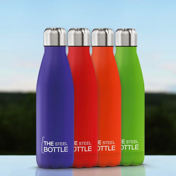 Steel Bottle Borraccia Termica Bottiglia 500 ml colore Arancione