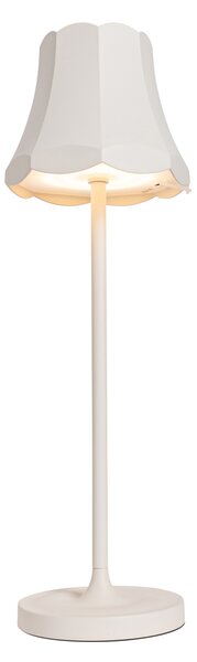 Set di 2 lampade da tavolo retrò bianco spento ricaricabili IP44 - Granny