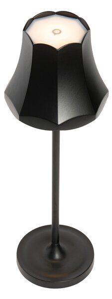 Set di 2 lampade da tavolo retrò nere ricaricabili IP44 - Granny