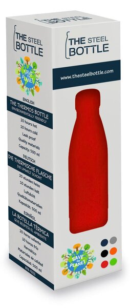 Steel Bottle Borraccia Termica Bottiglia 500 ml colore Rosso