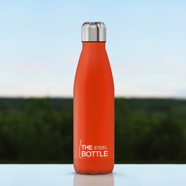 Steel Bottle Borraccia Termica Bottiglia 500 ml colore Arancione