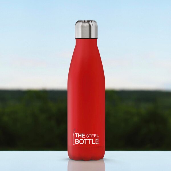Steel Bottle Borraccia Termica Bottiglia 500 ml colore Rosso