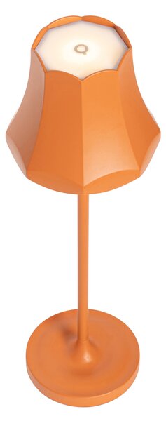 Set di 2 lampade da tavolo retrò arancioni ricaricabili IP44 - Granny