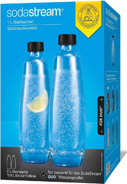 SODASTREAM Bottiglia in Vetro 1 Litro confezione 2 Pezzi - 1047202410