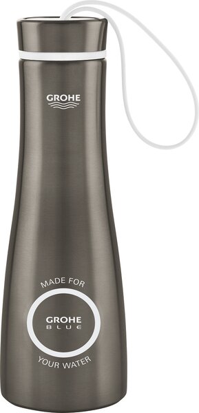 GROHE Bottiglia Termica Capacit 450 ml in Acciaio Inox colore Grafite Spazzolato - 40 848 AL0 Blue