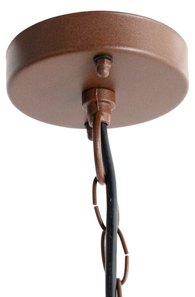 Lampada a sospensione industriale marrone ruggine IP44 - Shell