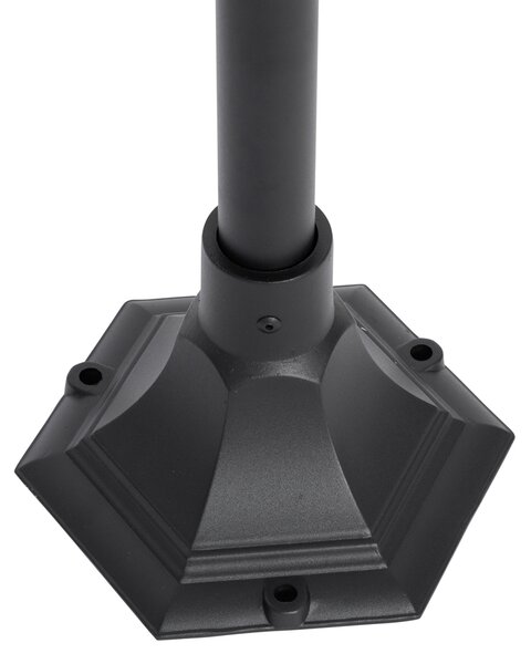 Lanterna da esterno classica nera 135 cm IP44 - Berta