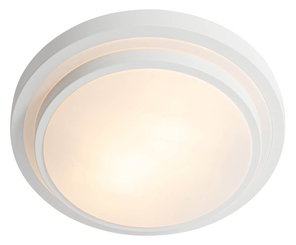 Plafoniera moderna bianca 35cm 2 luci IP44 - Walden