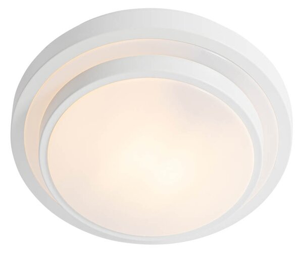 Plafoniera moderna bianca 25 cm IP44 - Walden