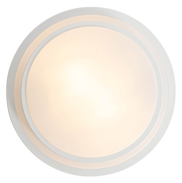 Plafoniera moderna bianca 35cm 2 luci IP44 - Walden