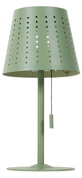 Set di 2 lampade da tavolo verdi con LED dimmerabile a 3 livelli ricaricabile e solare - Ferre