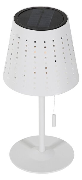 Set di 2 lampade da tavolo bianche con LED a 3 livelli di dimmerazione ricaricabili e solari - Ferre
