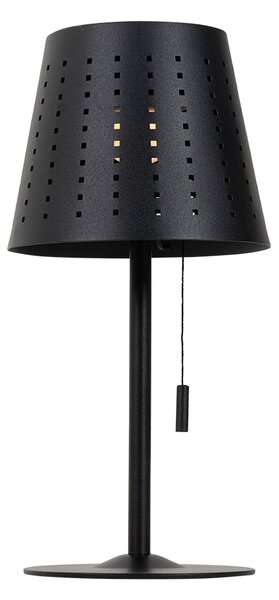 Set di 2 lampade da tavolo nere incl. LED ricaricabile e solare dimmerabile a 3 livelli - Ferre