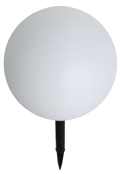 Lampada da esterno bianca 30 cm con LED integrato IP44 solare RGBW - Ludger