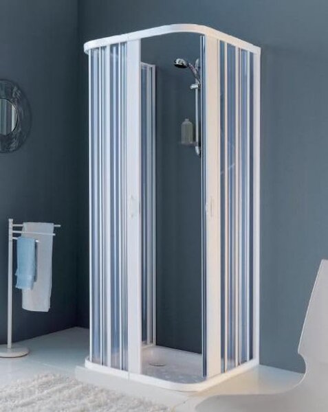 Brixo Box Doccia Cabina Doccia Manta Estensibile in PVC Altezza 185 cm - 443647