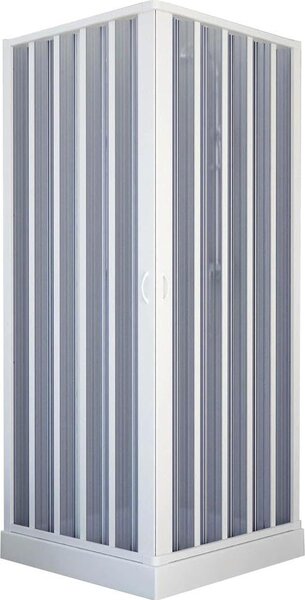 Brixo Box Doccia Cabina Doccia Angolare Balena Estensibile in Pvc Altezza 185 cm - 443640
