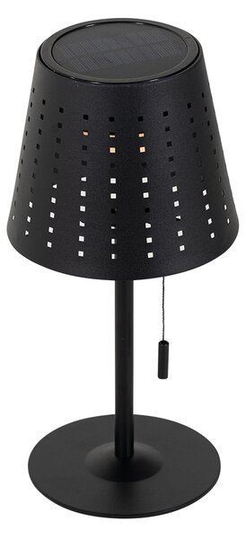 Set di 2 lampade da tavolo nere incl. LED ricaricabile e solare dimmerabile a 3 livelli - Ferre