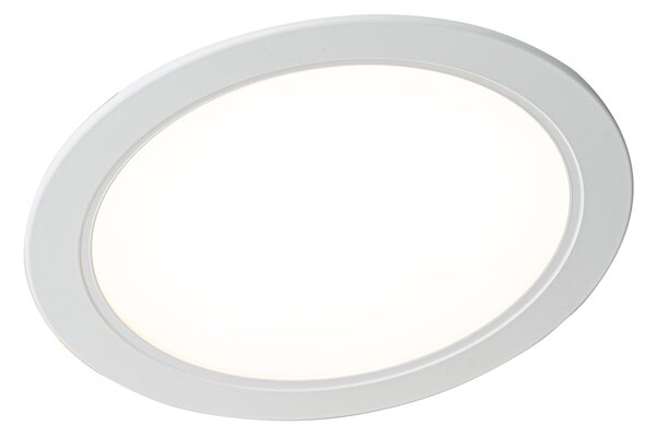 Set di 6 faretti da incasso bianchi 14,5 cm con LED regolabile in Kelvin con interruttore DIP - Stephanie