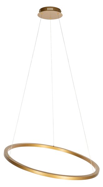 Lampada a sospensione dorata 80cm con LED dimmerabile a 3 livelli - Girello