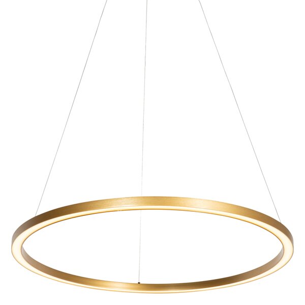 Lampada a sospensione dorata 80cm con LED dimmerabile a 3 livelli - Girello