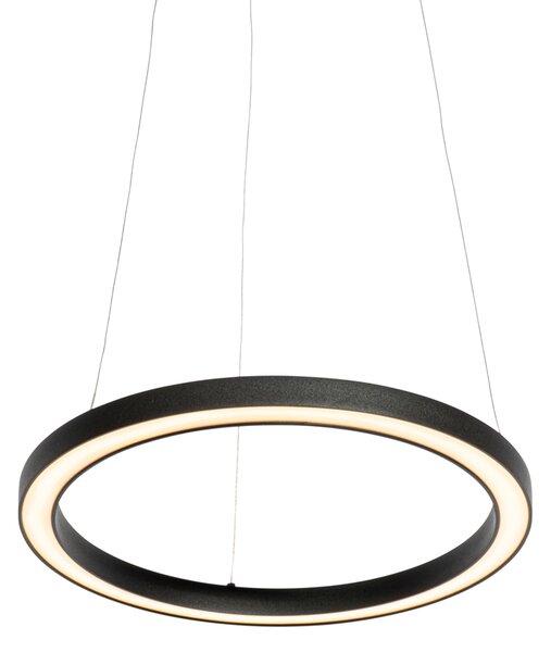 Lampada a sospensione nera 40 cm con LED dimmerabile a 3 livelli - Girello
