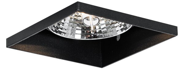Set di 6 faretti incasso neri GU10 70mm senza cornice - Oneon