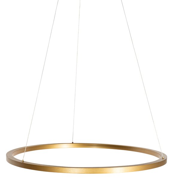 Lampada a sospensione dorata 80cm con LED dimmerabile a 3 livelli - Girello