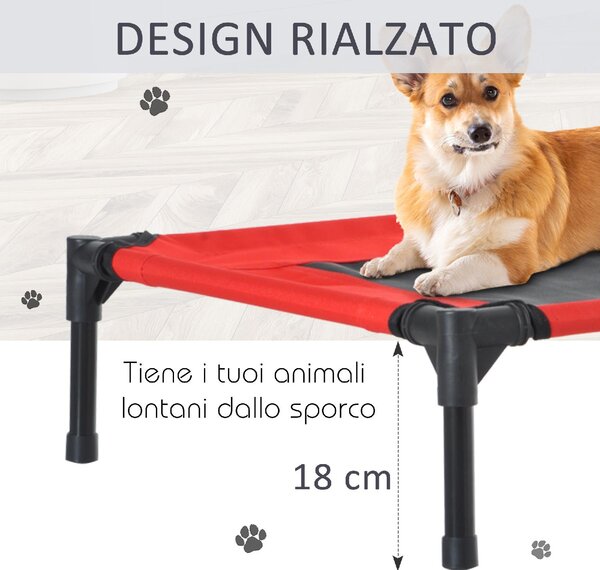 AllMyPets Brandina Cane Cuccia per Cani o Gatti Taglia Medio Piccola Estiva fino a 11kg da e da Rossa - 67D0