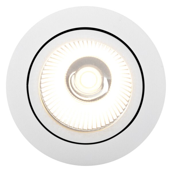 Set di 6 faretti da incasso bianchi 9,5 cm con LED 1300 lm dimmerabili IP65 - Gaius