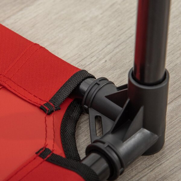 AllMyPets Brandina Cane Cuccia per Cani o Gatti Taglia Medio Piccola Estiva fino a 18kg da e Lettino 76x61x18cm Rosso - 68D04