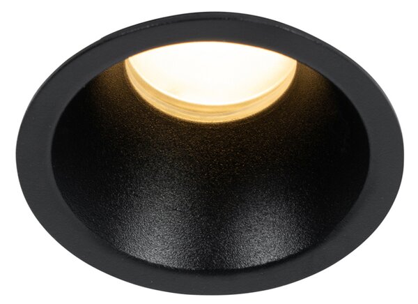 Set di 6 faretti da incasso neri GU10 35 mm IP44 - Dept