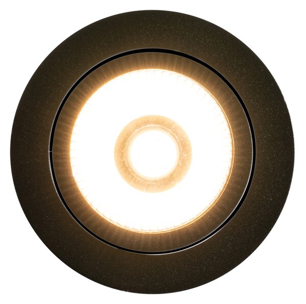Faretto da incasso nero 9,5 cm con LED 1015 lm dimmerabile IP23 - Gaius