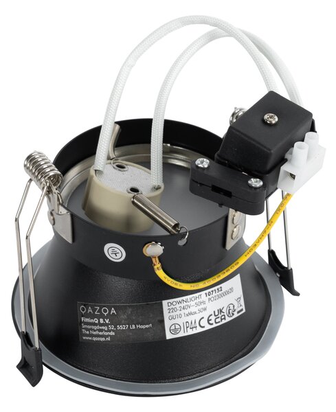 Set di 12 faretti incasso neri GU10 70mm IP44 - Dept