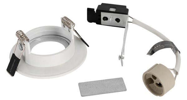 Faretto da incasso Smart bianco rotondo IP44 con Wifi GU10 50mm - Xena