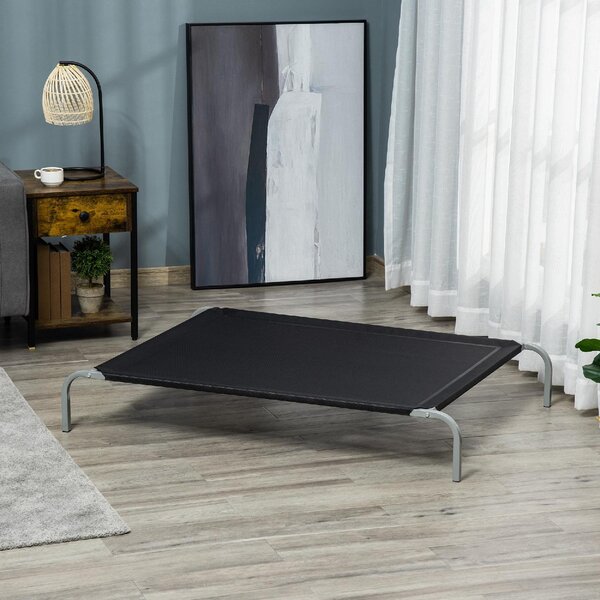 AllMyPets Brandina Cane Cuccia per Cani Taglia Grande Lettino con Tessuto Traspirante 130x90x20cm Nero - 064V03BKD04