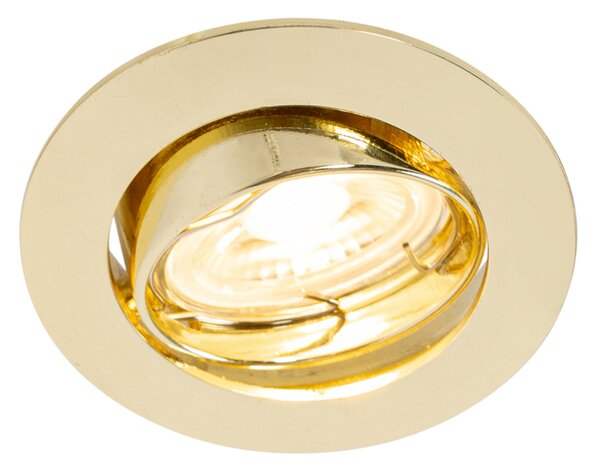 Set di 12 faretti incasso ottone GU10 35mm - Edu