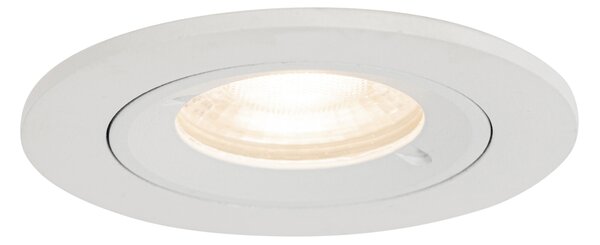 Faretto da incasso Smart bianco rotondo IP44 con Wifi GU10 50mm - Xena