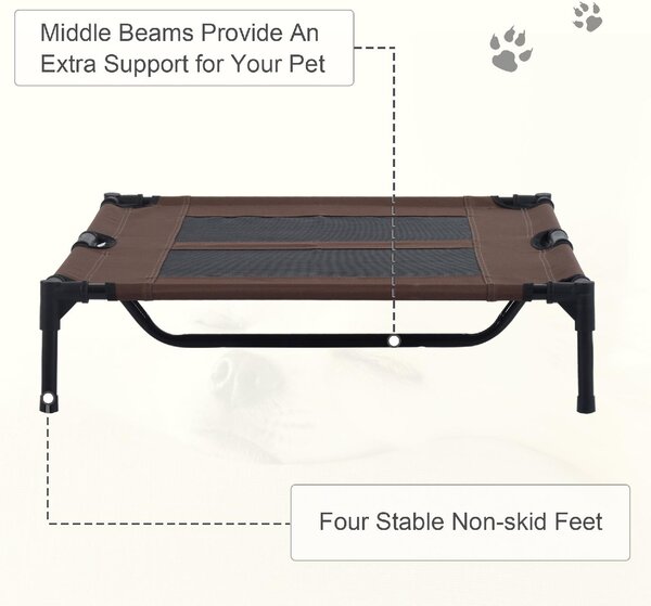 AllMyPets Brandina Cane Cuccia per Cani Taglia Medio Grandi Metallo e Tessuto Oxford Traspirante - 33D0