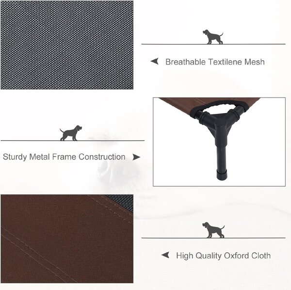 AllMyPets Brandina Cane Cuccia per Cani Taglia Medio Grandi Metallo e Tessuto Oxford Traspirante - 33D0