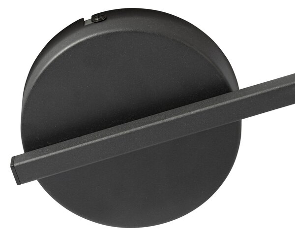 Faretto da soffitto nero GU10 50mm 3 luci rotondo con retroilluminazione e interruttore a 3 vie - Back Up