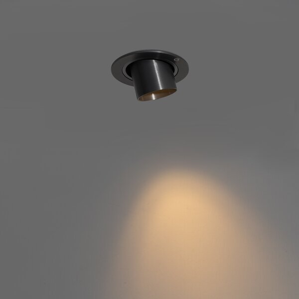 Faretto da incasso moderno canna di fucile GU10 35 mm rotondo orientabile - Installa