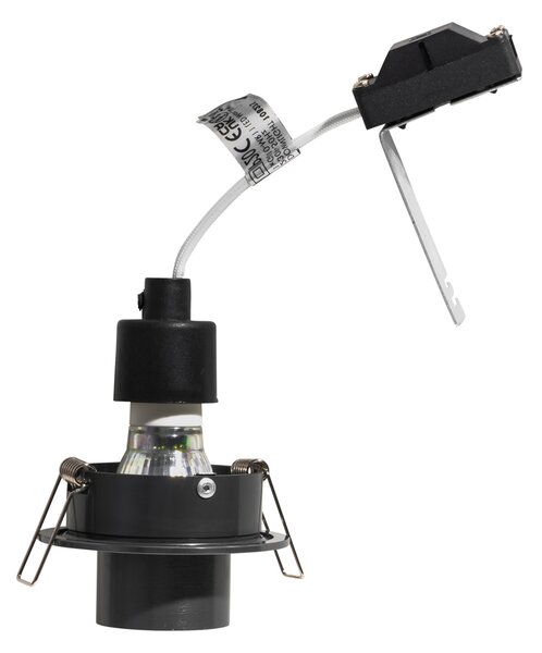 Faretto da incasso moderno canna di fucile GU10 35 mm rotondo orientabile - Installa