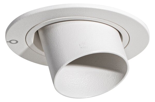 Faretto da incasso moderno bianco GU10 35 mm rotondo orientabile - Installa