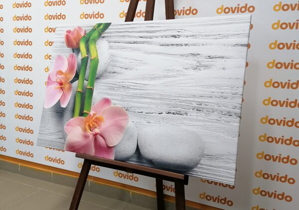 Quadro su tela – Composizione zen delicata