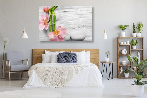 Quadro su tela – Composizione zen delicata
