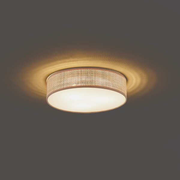 Lampada da soffitto orientale in rattan 38 cm - Trammy