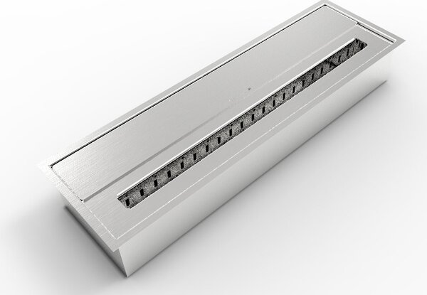 Divina Fire Bruciatore per camino a bioetanolo biocamino in acciaio inox 4.5 Litri 61x18xH9.5 cm - DF87066