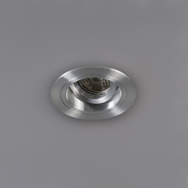 Set di 6 faretti da incasso rotondi in alluminio orientabili - Chuck