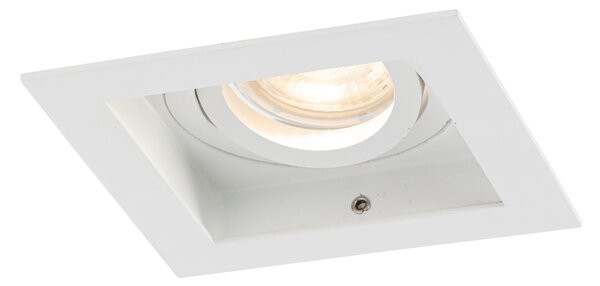Set di 6 Faretto da incasso moderno bianco orientabile - Carree