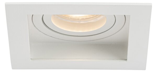 Set di 6 Faretto da incasso moderno bianco orientabile - Carree